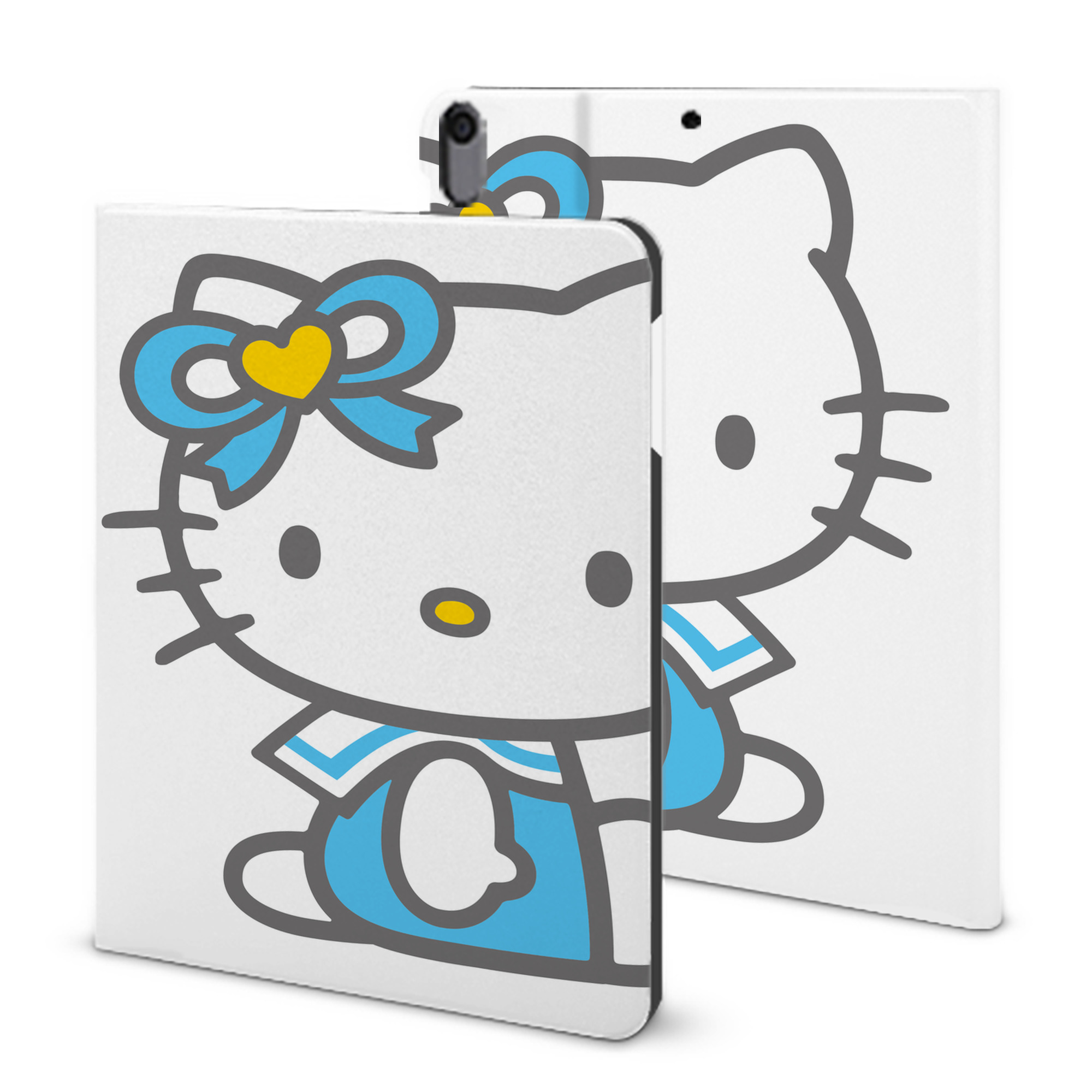 （画像用） Hello Kitty ハローキティ IPad ケース ブック型 PUレザー TPU 耐衝撃 軽量 薄型 ペン収納なし 全面保護 IPad 各モデル対応